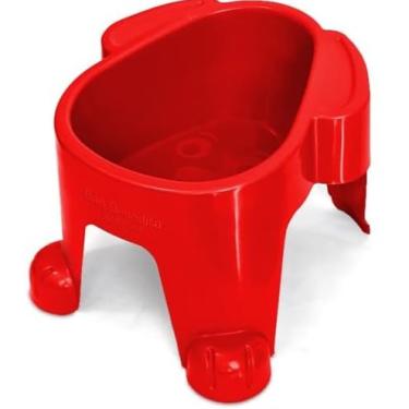 Imagem de Comedouro Elevado Para Cachorros 300ml Super Lindo (Vermelho,Par)