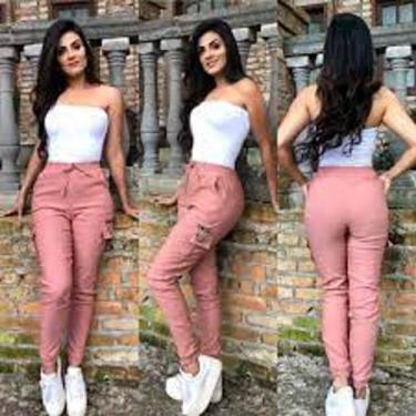 Imagem de calça feminina jogger bengaline moda blogueira - filo modas, Preto, G