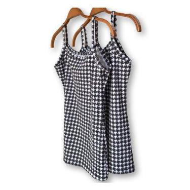 Imagem de Blusa feminina regata canelada pied elegante - Filó Modas, M, Pied pre