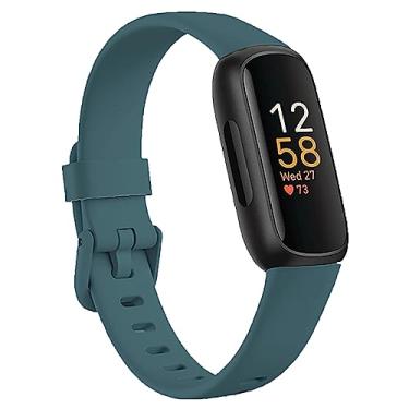 Imagem de Baaletc Compatível com Fitbit Inspire 3 pulseiras para homens e mulheres, pulseira esportiva de silicone macio para Inspire 3, pequena