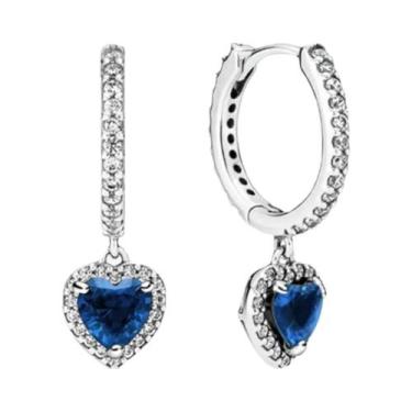 Imagem de Conjunto De Colar E Brincos De Prata S925 Feminino Joias De Luxo Prese