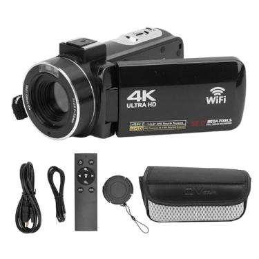 Imagem de Câmera de vídeo Câmerada de câmera 4K 56MP HD 18x Zoom digital 3 polegadas Rotação Touchscreen sem fio Gravador digital com remoção para viagens VLogging
