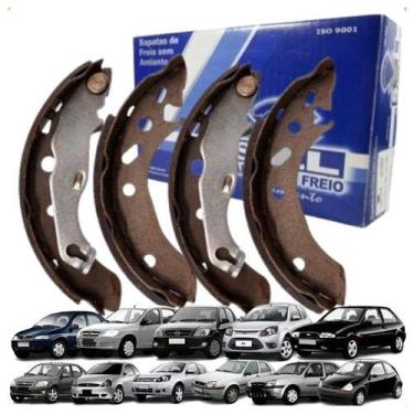 Imagem de Jogo de Sapatas de Freio Traseira C/Lonas SYL201705 P/Ford Fiesta 1.0 
