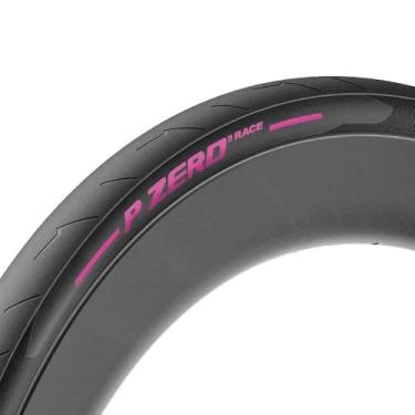Imagem de Pirelli Pneu de bicicleta P Zero Race Performance – Edição colorida, clincher tipo tubo de estrada/corrida, leve, versátil e proteção de perfuração superior, (1) pneu, etiqueta Fuscia, 700 x 26