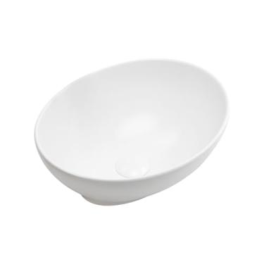 Imagem de Flyshop - Pia de casa de banho de porcelana, 16,2 polegadas de comprimento x 13,4 polegadas de largura x 5,7 polegadas de altura), tigela de cerâmica de porcelana para lavatório de bancada, lavatório