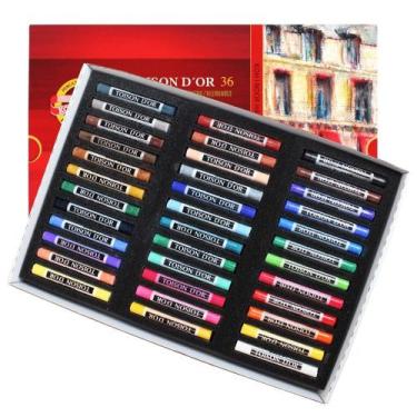 Imagem de Giz Pastel Seco Toison Dor 36 Cores Koh-i-noor