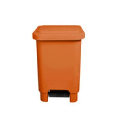Imagem de Lixeira 25L Quadrada C/Pedal - JSN, Laranja