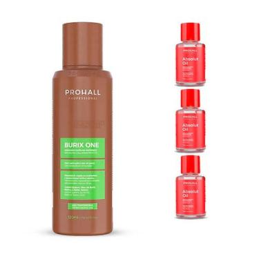 Imagem de Alisante Cabelo Burix One Prohall 120ml +3 Absolut Oil 7ml