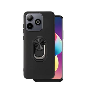 Imagem de DAMONDY Capa de telefone compatível com OSCAL Flat 2, capa à prova de choque de 360 anéis de borracha TPU macia fina com suporte [suporte magnético para carro] Capas protetoras para celular OSCAL Flat