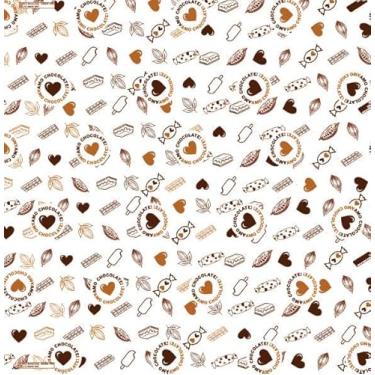 Imagem de Papel Manteiga AMO CHOCOLATE 30x30cm 500 UNIDADES
