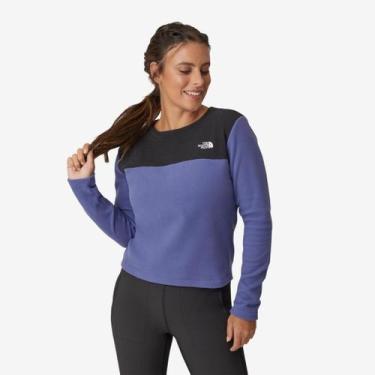 Imagem de Fleece The North Face Feminino TKA Glacier Crew, PP, Azul