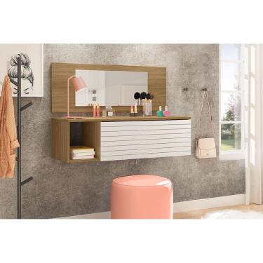 Imagem de Penteadeira Camarim Suspensa Com Espelho E Gaveta Joy