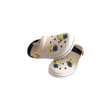 Imagem de Babuche Miniones Diversos Sandália Unissex Juvenil Adulto Leve (Bege/Preto, BR, Adulto, Faixa Numérico, 33, 34)