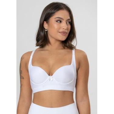 Imagem de Sutiã Conforto Reforçado Com Bojo - New Love, G, Branco