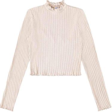 Imagem de Blusa Feminina Manga Longa Lecimar Canelada-Feminino