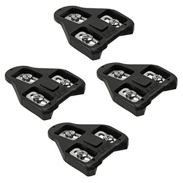 Imagem de BV Chuteiras de bicicleta compatíveis com Look Delta e Peloton Bike (0 graus fixos) - Conjunto de travas de bicicleta para ciclismo interno e bicicleta de estrada