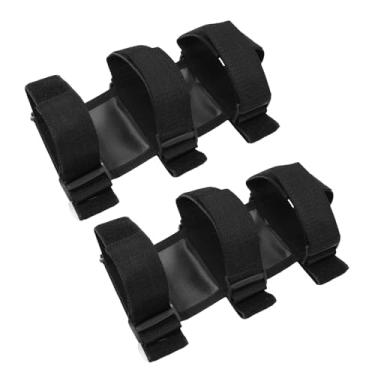 Imagem de Garosa 2pcs Extinitor de Incêndio Mount Strap Extinguer Suporte de Incêndio Ajustável Suporte de Extintor de Incêndio para JK JKU TJ CJ Utv