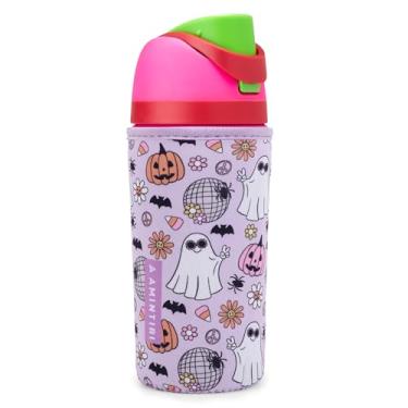 Imagem de Capa fofa para Owala Kids FreeSip 473 ml, material de neoprene que absorve o suor, capa isolada compatível com Owala Kids, manga resistente a arranhões para garrafa de água para crianças (Monster, 473