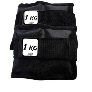 Imagem de Tornozeleira 1kg Profissional Caneleira fisioterapia Academia Treino E