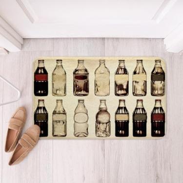 Imagem de Feelyou Tapetes de banho de cola vintage para banheiro, bebidas com cola, tapetes de banheiro com cola para banheira, para crianças, meninos, meninas, acessórios de banheiro de verão, decoração de