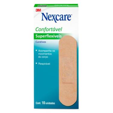 Imagem de Curativo Nexcare Superflexível com 10 Unidades