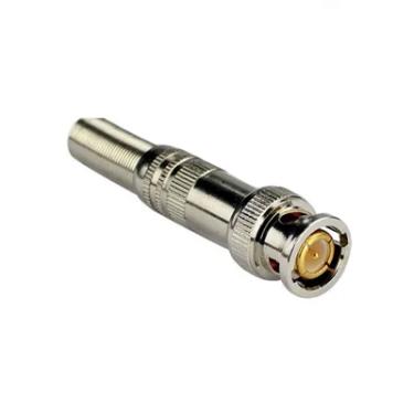 Imagem de Conector Bnc De Mola Dourado 6mm