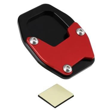 Imagem de SING F LTD Apoio para os pés modificado para motocicleta com almofada antiderrapante de liga de alumínio compatível com Honda X-ADV 750 NC750X/DCT Forza 750/NS7750, vermelho