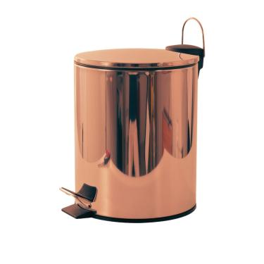 Imagem de Lixeira Dourada Com Pedal Veron 5L