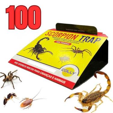 Imagem de 100 Unid Armadilha Para Escorpião Aranha Barata  Scorpion Trap Colly