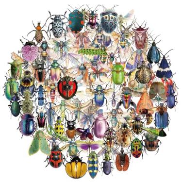 Imagem de Adesivos realistas de insetos, adesivos transparentes de insetos, 100 peças à prova d'água, borboleta, libélula, abelha, besouro, adesivos para scrapbooking, diários, cartões, artesanato, adultos