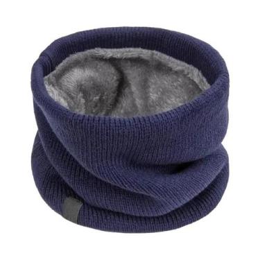 Imagem de Cachecol Unissex De Inverno Com Lã Espessa, Aquecedor De Pescoço, Malh