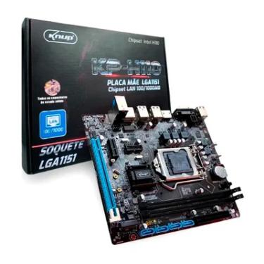 Imagem de Placa-Mãe Knup, Intel 1151 H110 6ª E 7ª Geração, 2xDDR4, M.2, HDMI e VGA - KP-H110