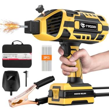 Imagem de Tvgoo Máquina de solda portátil portátil - inversor IGBT de 110 V, soldador portátil ARC 20-120A com 5 ajustes de corrente variáveis, partida a quente e antiaderente para hastes de solda de 3/81.3 cm