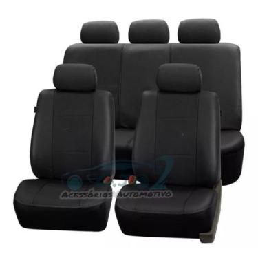 Imagem de Capa banco couro preto + cp volante e mdf Caravan 1976 2.5 p - G,J