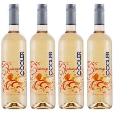 Imagem de Frisante Brasileiro Góes Cooler Pêssego 4 Garrafas 750ml