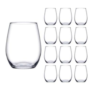 Imagem de Copo Vidro Redondo Transparente Duravel 440ml Amber - 12 Un - Pasabahç