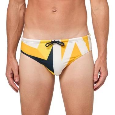 Imagem de Emporio Armani Cueca masculina clássica padrão, Big EA BLU/ouro velho, Big Ea Blu/Old Gold, XG