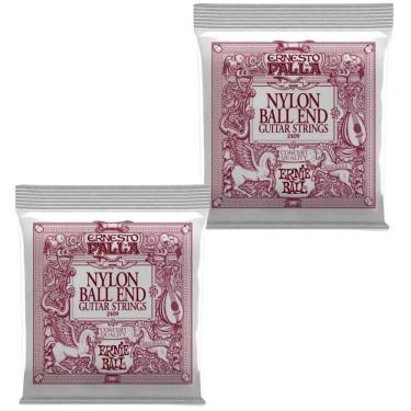 Imagem de Kit 2 Encordoamento Violão Nylon Ernesto Palla Ernie Ball