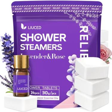 Imagem de Vaporizadores de banho LIUCED Aromaterapy Lavender & Rose, pacote com 