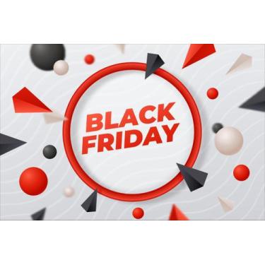 Imagem de Painel de Lona  Chuva Geométrica - Fabrika de Festa, 150x100cm