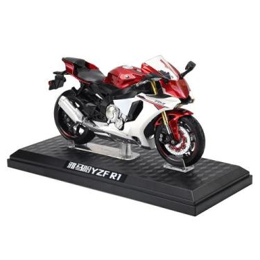 Imagem de Modelo De Motocicleta Yamaha YZF-R1 Em Escala 1:12, Brinquedo De Metal