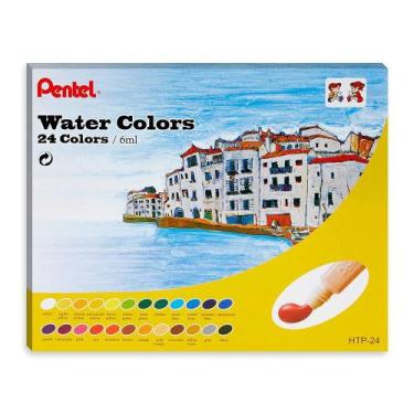Imagem de Aquarela Pentel 24 Cores 6ml - Htp-24