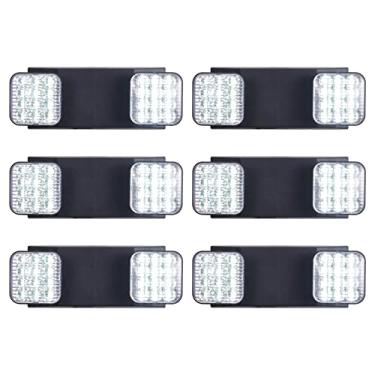 Imagem de GZRUIYANG Luzes de emergência com bateria reserva, luminárias de emergência comerciais LED com duas cabeças ajustáveis, certificação UL 924, luz de saída de emergência com fio para empresas - pacote