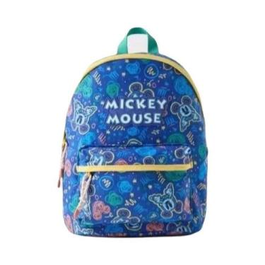 Imagem de Mochila De Lona Mickey Minnie Disney, Bolsa Escolar De Grande Capacida