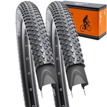 Imagem de YUNSCM Pneus de bicicleta leves de 66 cm 26 x 1,95 (ETRTO 50-559) 60TPI Nylon, resistente a perfurações, compatível com pneus de mountain bike 26 x 1,95 26 x 2,0-2 peças (Y-568)