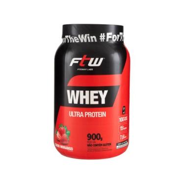 Imagem de Whey Protein Concentrado FTW Ultra Morango 900g, Morango, 900g