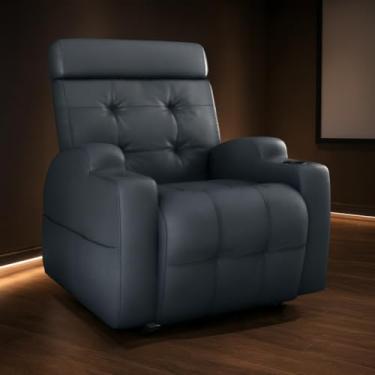 Imagem de Poltrona Do Papai Reclinável Automática Com Usb e Porta Copos Cherokee (Corino Cinza)