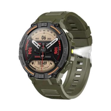 Imagem de Relógio Inteligente Esportivo Masculino Com Tela HD, Luz LED, Monitor 