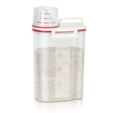 Imagem de Recipiente de armazenamento de arroz TBMax Airtight 4L com copo de medição