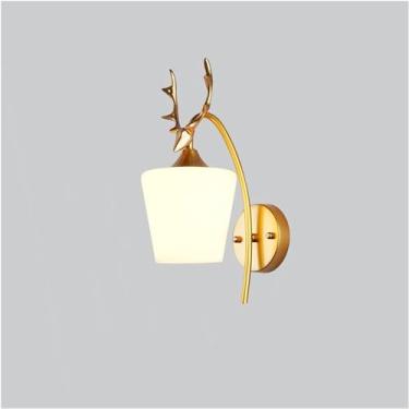 Imagem de Luminária de parede moderna, luminária de parede LED decorativa, luminária de ferro para leitura noturna ao lado da lâmpada, escada em V, luminária de loft, luzes de parede, bola de vidro, d